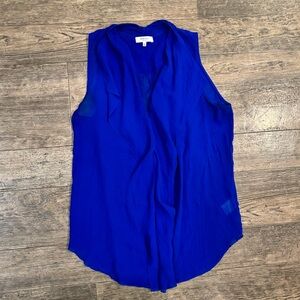 Babaton 100% Silk Blouse - Size Medium (Royal Blue)